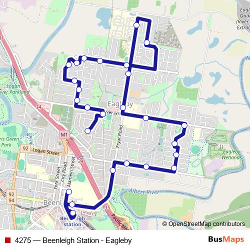 4275 bus Line Map