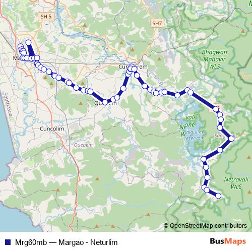 Mrg60mb bus Line Map