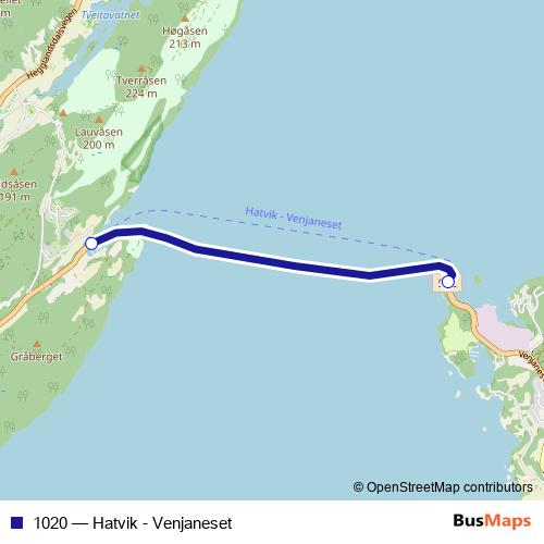1020 ferry Line Map