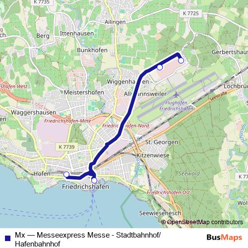 Mx bus Line Map