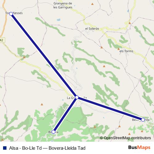 Alsa - Bo-Lle Td bus Line Map
