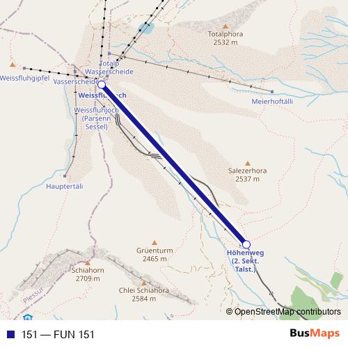 151 funicular Line Map