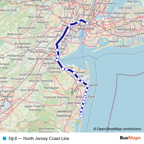 Njcll rail Line Map