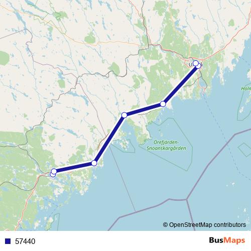 57440 bus Line Map