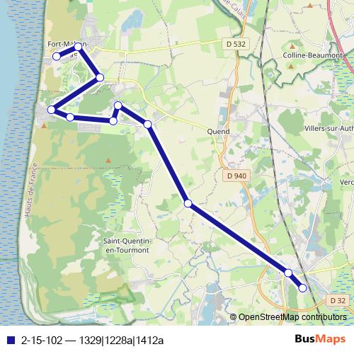 2-15-102 bus Line Map