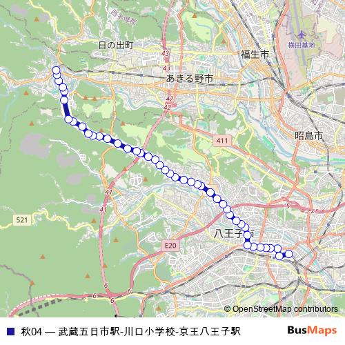 秋04 bus Line Map