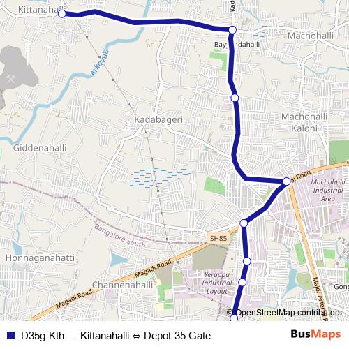D35g-Kth bus Line Map