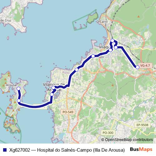 Xg627002 bus Line Map