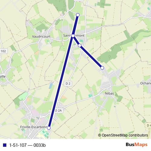 1-51-107 bus Line Map
