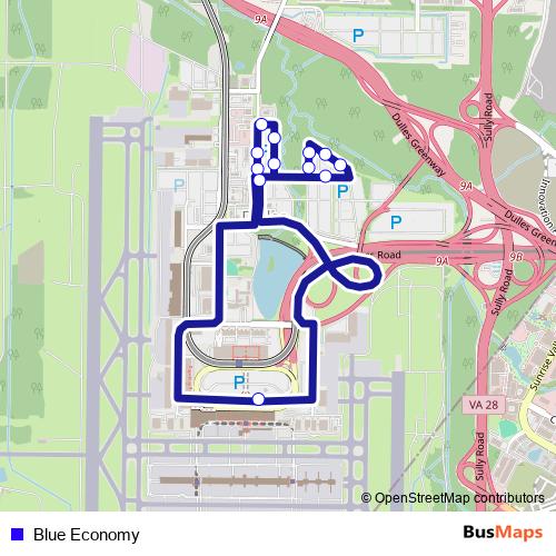 Blue Economy bus Line Map