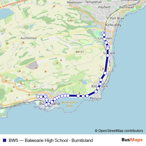 BW5 bus Line Map