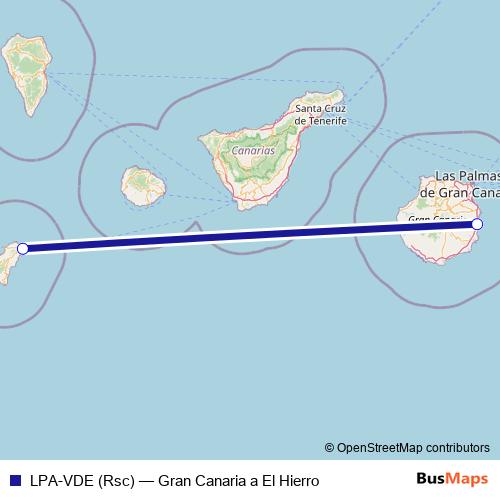 LPA-VDE (Rsc) air Line Map
