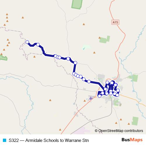 S322 bus Line Map
