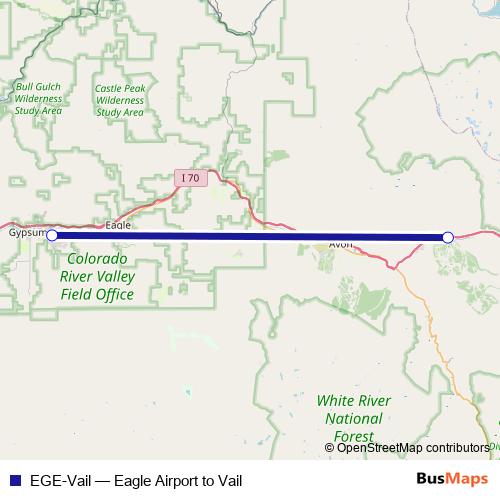 EGE-Vail bus Line Map