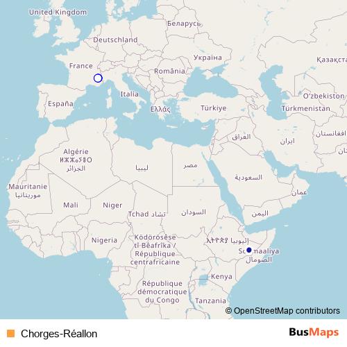 Chorges-Réallon bus Line Map