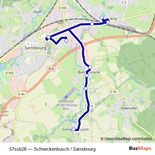 57ssb26 bus Line Map