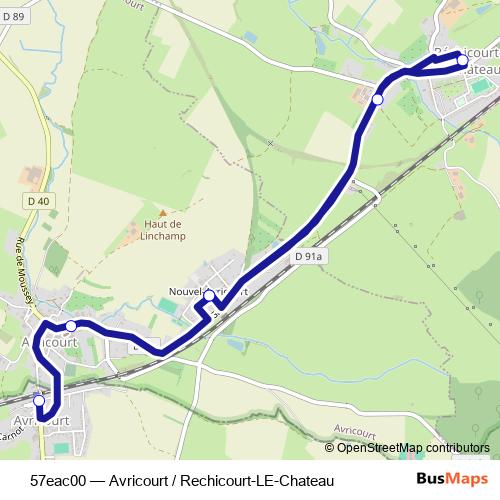 57eac00 bus Line Map