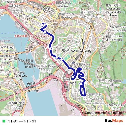 NT-91 bus Line Map