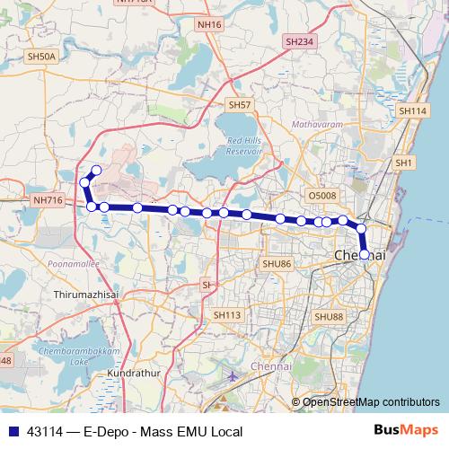 43114 rail Line Map