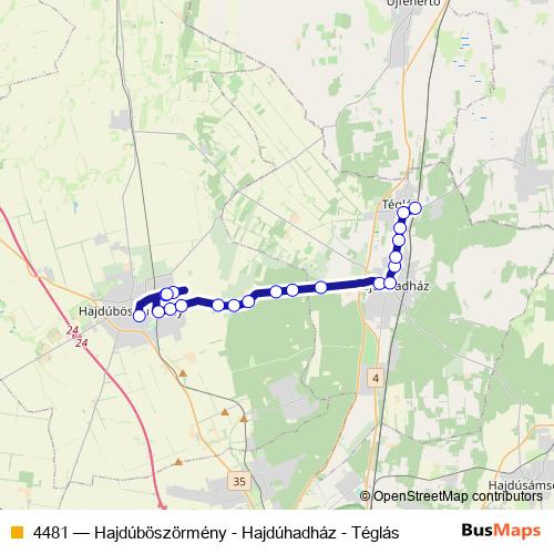 4481 bus Line Map