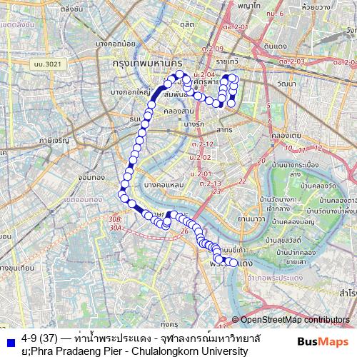 4-9 (37) bus Line Map