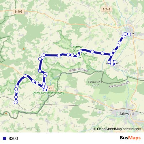 8300 bus Line Map