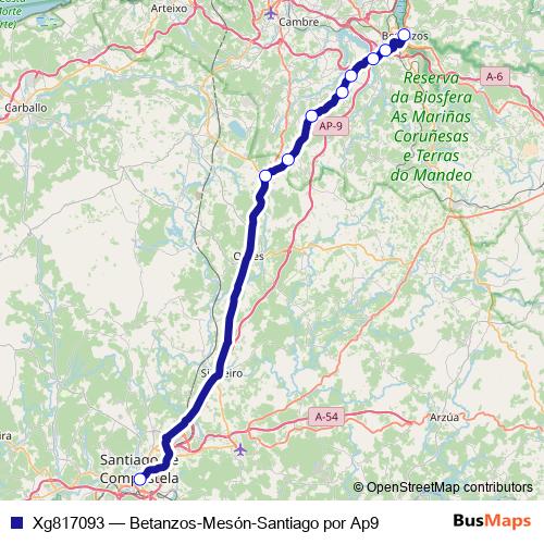 Xg817093 bus Line Map