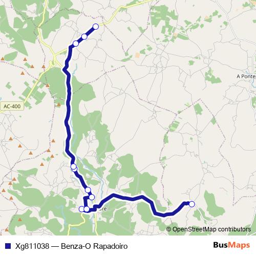 Xg811038 bus Line Map