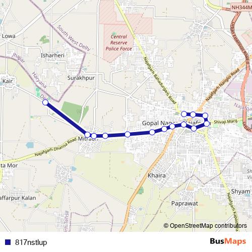 817nstlup bus Line Map