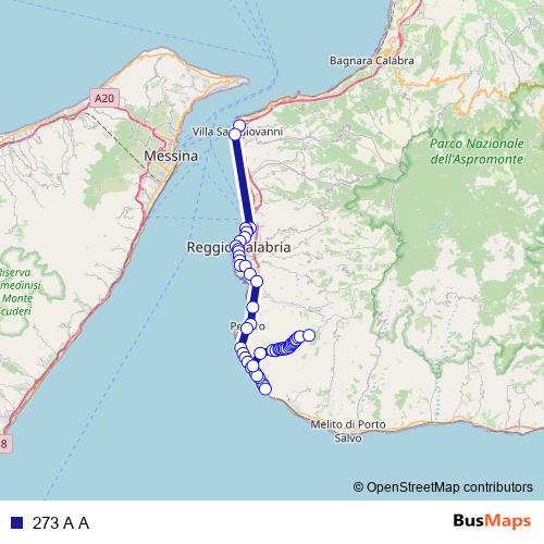 273 A A bus Line Map