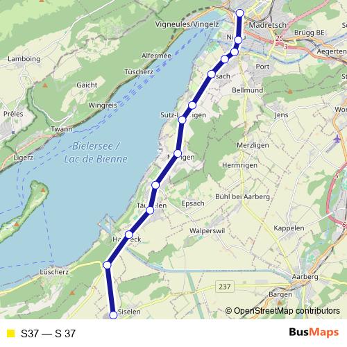 S37 rail Line Map