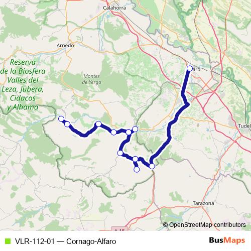 VLR-112-01 bus Line Map