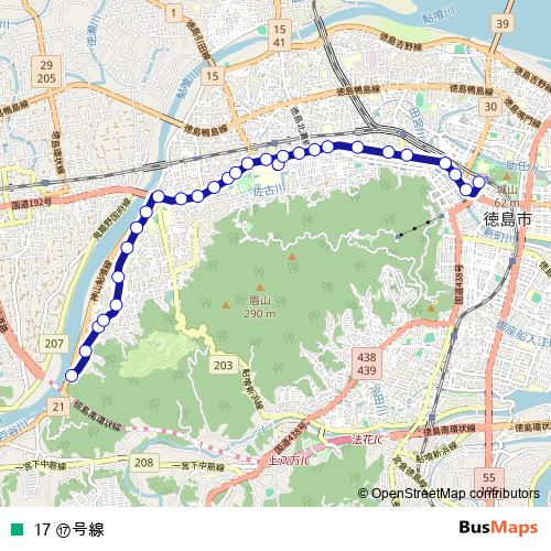 17 17호선 bus Line Map