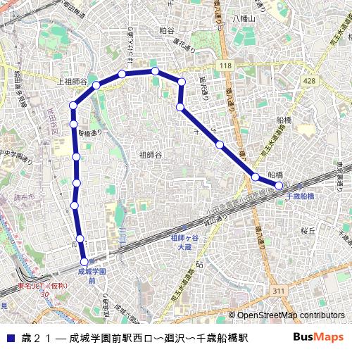 歳２１ bus Line Map