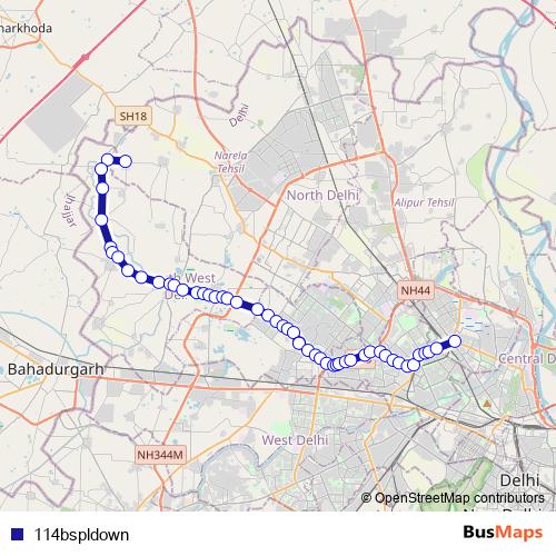 114bspldown bus Line Map