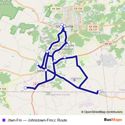 Jtwn-Fm bus Line Map