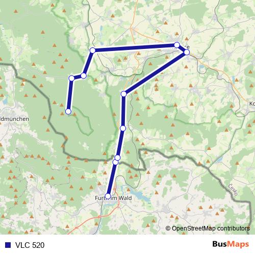 VLC 520 bus Line Map