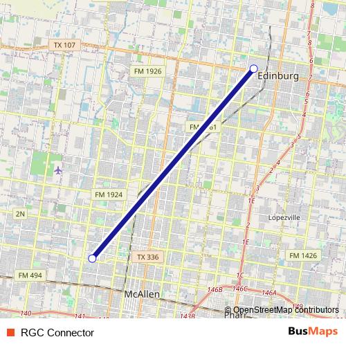 RGC Connector bus Line Map