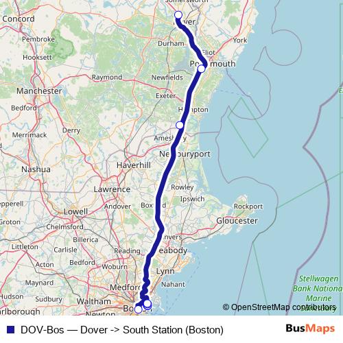 DOV-Bos bus Line Map