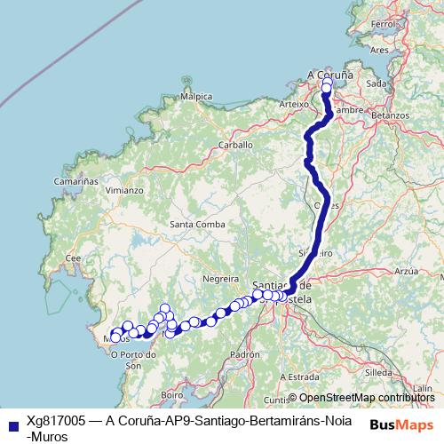 Xg817005 bus Line Map