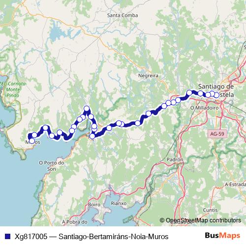 Xg817005 bus Line Map