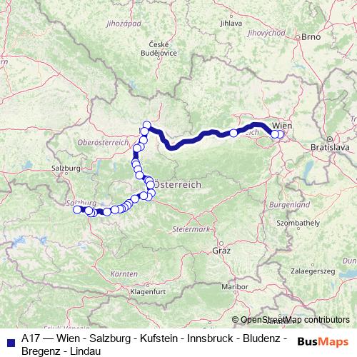 A17 rail Line Map