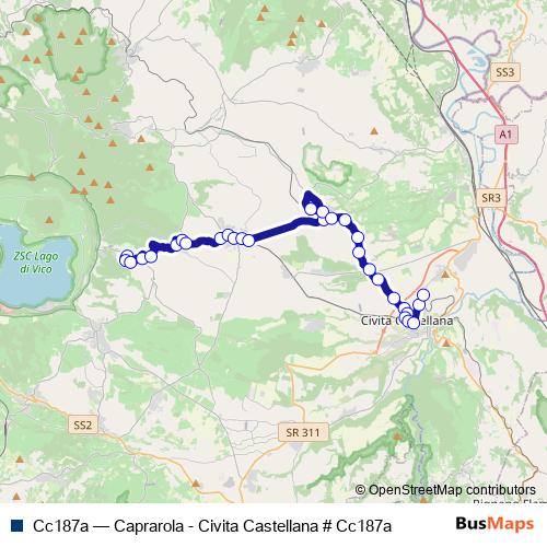 Cc187a bus Line Map