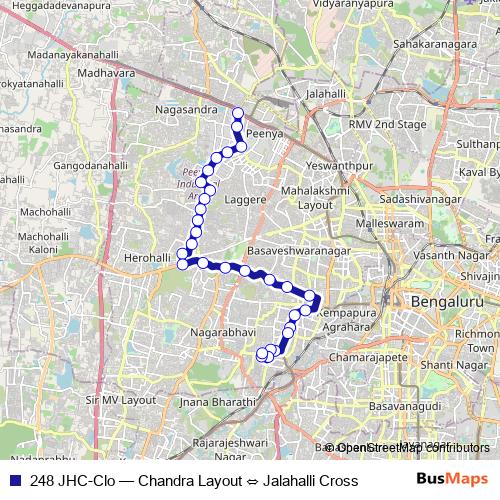 248 JHC-Clo bus Line Map