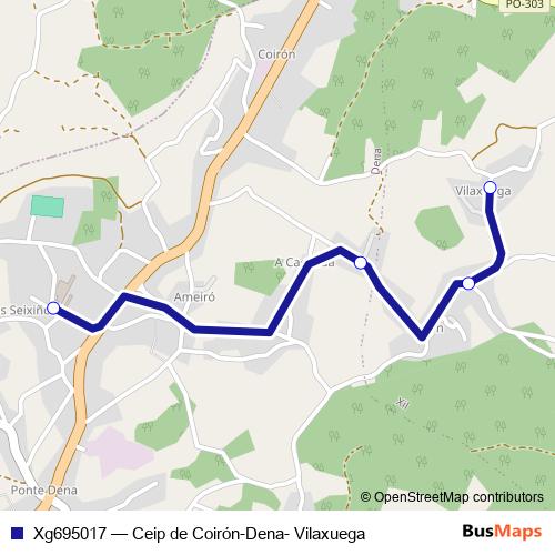 Xg695017 bus Line Map