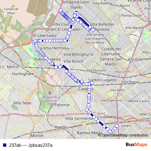 237ab bus Line Map