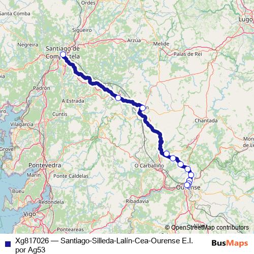 Xg817026 bus Line Map
