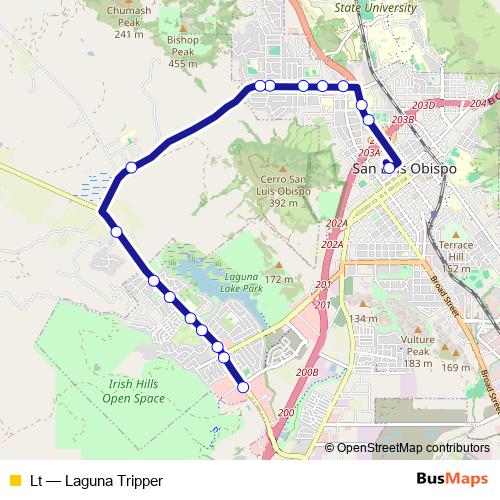 Lt bus Line Map