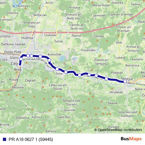 PR A18 0627 1 (59445) bus Line Map
