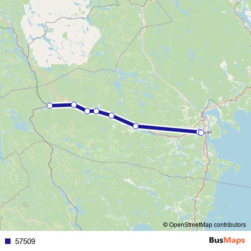57509 bus Line Map